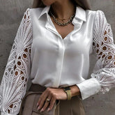 Full World Lace Satin Blouse